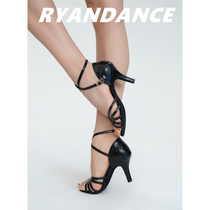 RYANDANCE (RD) colorful black handmade custom Latin dance shoes low heel medium high heel