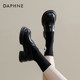 Daphne ເກີບ loafers ຫນາສໍາລັບແມ່ຍິງ 2024 ເກີບພາກຮຽນ spring ໃຫມ່ສໍາລັບແມ່ຍິງ, ເກີບດ່ຽວ versatile, ແບບອັງກິດເກີບຫນັງຂະຫນາດນ້ອຍສໍາລັບແມ່ຍິງ
