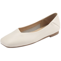 Daphne flat shoes for women summer genuine leather soft sole granny shoes 2024 new scoop shoes bean shoes spring and autumn womens shoes