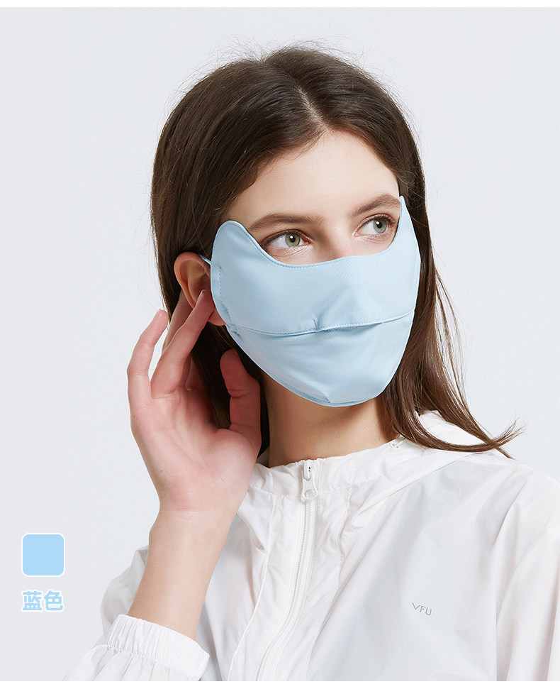 【中國直郵】 GoloveJoy 冰絲防曬面罩 燻衣紫 1個 防紫外線 薄款透氣 夏季護眼角