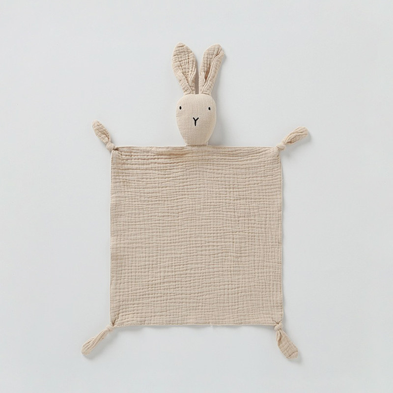 Nordic rabbit baby soothing towel pure cotton cloth spat towel newborn baby soothing doll can nibble on hand occasionally-Taobao
