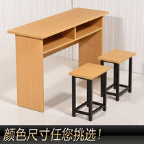 Student desks and chairs training institution single and double tutoring training tables and stools school unit conference tables and chairs combination