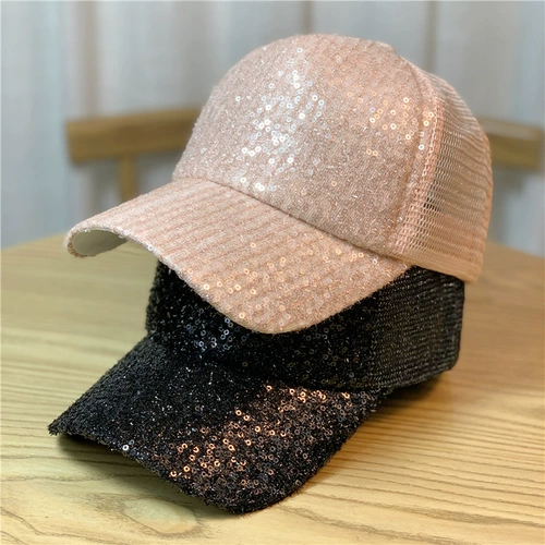 Бейсболка, универсальные блестки для ногтей, осенняя летняя кепка, сетка для волос на солнечной энергии, шапка, в корейском стиле, популярно в интернете, защита от солнца