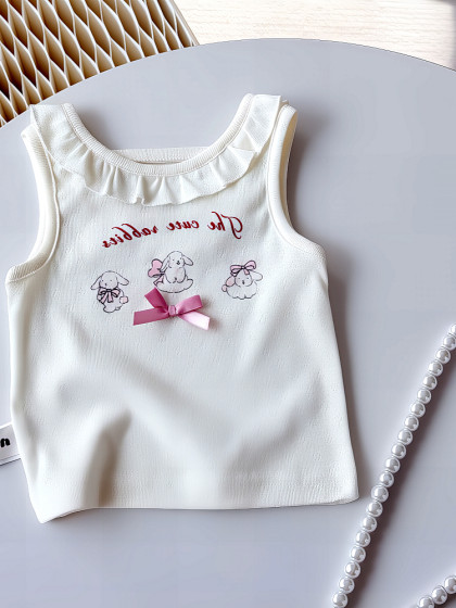 儿打底衫儿童夏装小马甲季薄款女童背心夏带婴纯棉无袖上衣宝宝吊