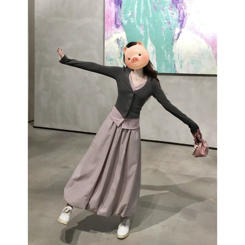 Трикотажный комплект, осенний лонгслив, приталенный дизайнерский короткий свитер, куртка, тренд сезона