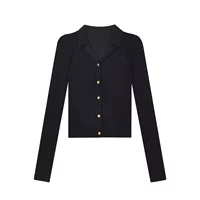 Черный [Горячая европейская рубашка 2024/Новый осенний топ для женщин/уникальная красивая топ/базовая рубашка для женщин 2024 Новый стиль/ранняя осень поставленная наряд/внешний сочетание/ленивый стиль ранняя осенняя одежда/ленивый топ/ранняя осенняя топ]