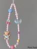 Blue Bear Phone Chain, High-End Accessory, Original Chain, Cute Wrist Lanyard, Beaded Pendant, Camera Hanging Chain
