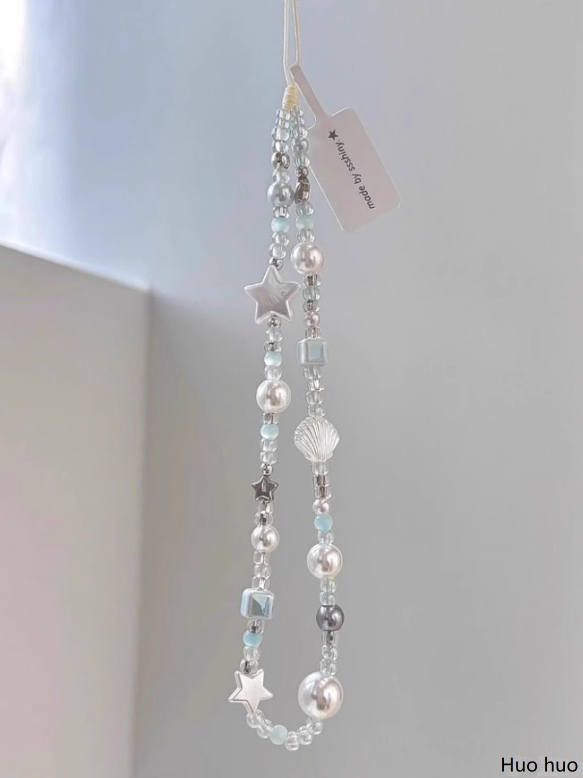 Sea Salt Shell Star Phone Chain, High-End Chain, Short Chain, Camera Pendant, Wrist Lanyard, Beaded Ornament