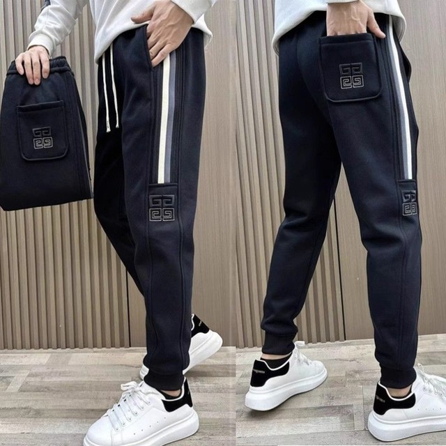 Sweatpants ຂອງຜູ້ຊາຍດູໃບໄມ້ລົ່ນແລະລະດູຫນາວກາງເກງບາດເຈັບແລະ trendy velvet ຫນາສີດໍາ leggings harem ກາງເກງກິລາກະທັດຮັດສໍາລັບຜູ້ຊາຍ