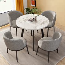 Reception to discuss tables and chairconglomerate convenient office casual dining table café café small family size round
