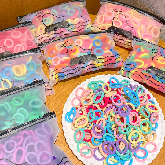 Children's Rubber Bands, Girls' Hair Ties, Baby Hair Rings, Little Girls' Hair Ties That Don'T Damage Hair, Elastic Rubber Bands, Good Elasticity, Towel Rings
