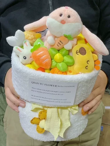 Клубника, плюшевая мультяшная кукла для друга, с медвежатами, букет, подарок на день рождения