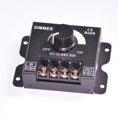 led软硬灯条灯带调光器亮度调节器 DIMMER 旋钮开关12V/24V30A