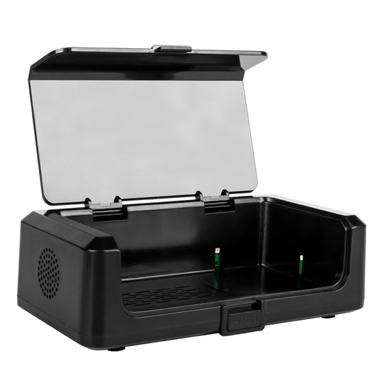 Caja de desinfección de boquillas para instrumentos de viento Desinfección y esterilización por voz UV Carga de boquillas portátiles Accesorios para instrumentos de lengüeta