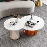 Легкая роскошная сеть красная скала доска кофейня Комбинация маленькая квартира гостиная дома дизайнер круглый журнальный столик современный творческий модель