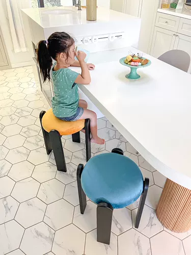 Мака -стул Домохозяйство маленькое круглый стул.