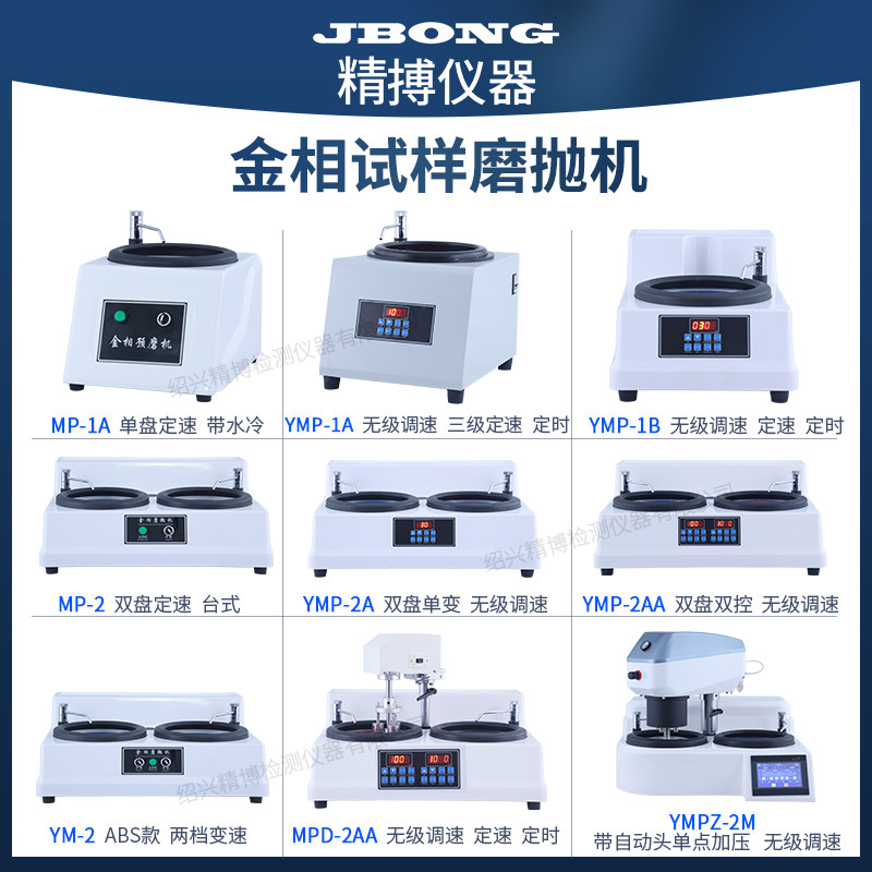 金相试样磨抛机精搏仪器YMP-2B YMPZ-1M可变速单点加压研磨抛光机