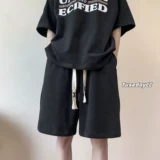 Модные трендовые шорты, летние штаны для отдыха, свободный прямой крой, в корейском стиле