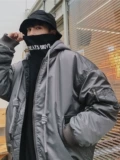 Брендовая демисезонная куртка, короткий мужской пуховик, оверсайз