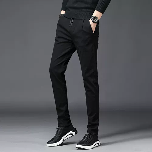 Демисезонные эластичные штаны для отдыха, свободный прямой крой, в корейском стиле, оверсайз