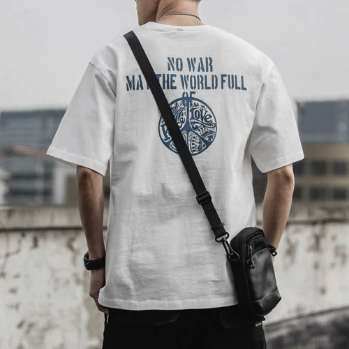 Tide, летняя японская ретро трендовая универсальная футболка с коротким рукавом для отдыха