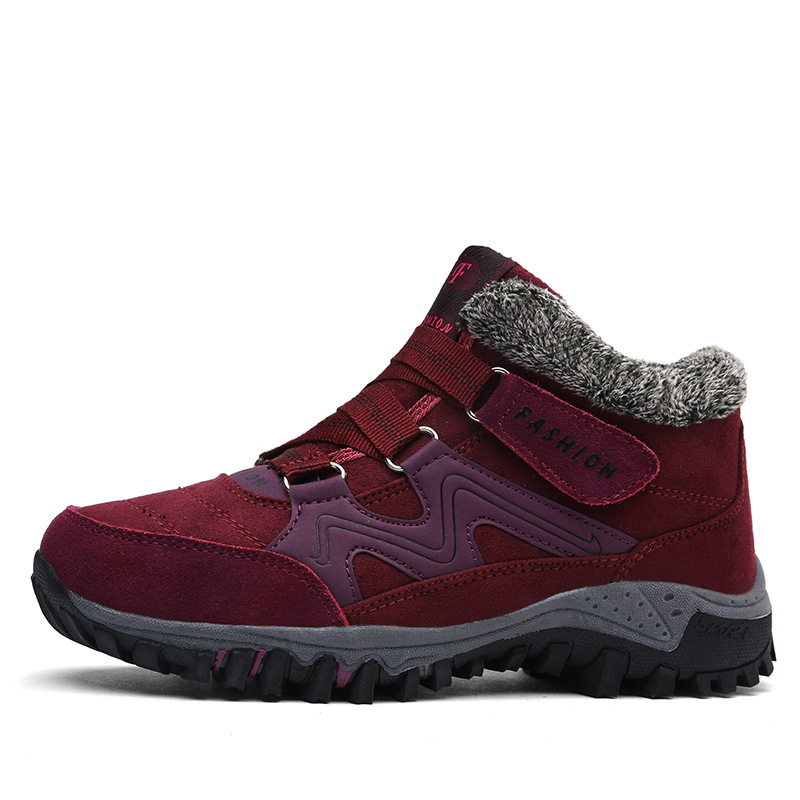 Mid-winter and middle-aged heating outdoor climber shoes men anti-slip thickening high-gang sneakers and cotton shoes