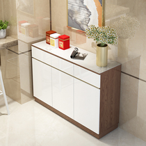 Italian slate locker modern simple home marble tea cabinet against the wall entrance cabinet light luxury dining sideboard