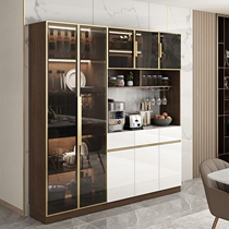Sideboard wine cabinet integrated high cabinet against the wall high cabinet modern simple light luxury living room kitchen high-grade locker display cabinet