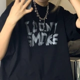 Tide, черная летняя футболка в стиле хип-хоп, в американском стиле, свободный крой, оверсайз