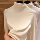 1076*Абрикосовый высокий воротник (двойная нагревательная добродетель)