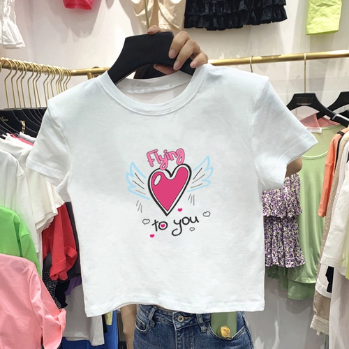 Tide, летняя короткая футболка для отдыха, 2021 года, свободный крой