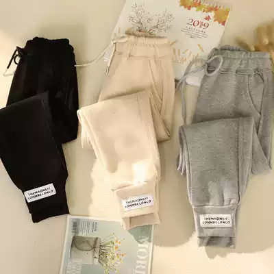 South Korea 2021 new girls casual pants spring and autumn thin trousers