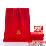 Фабрика критиковать ультра -волокно свадебные подарки, большие красные полотенца, не -часа хлопка Hi