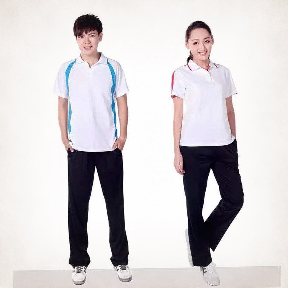 School designation Changting Shunde District high school uniform summer men's and women's casual T-shirt winter school uniform customization