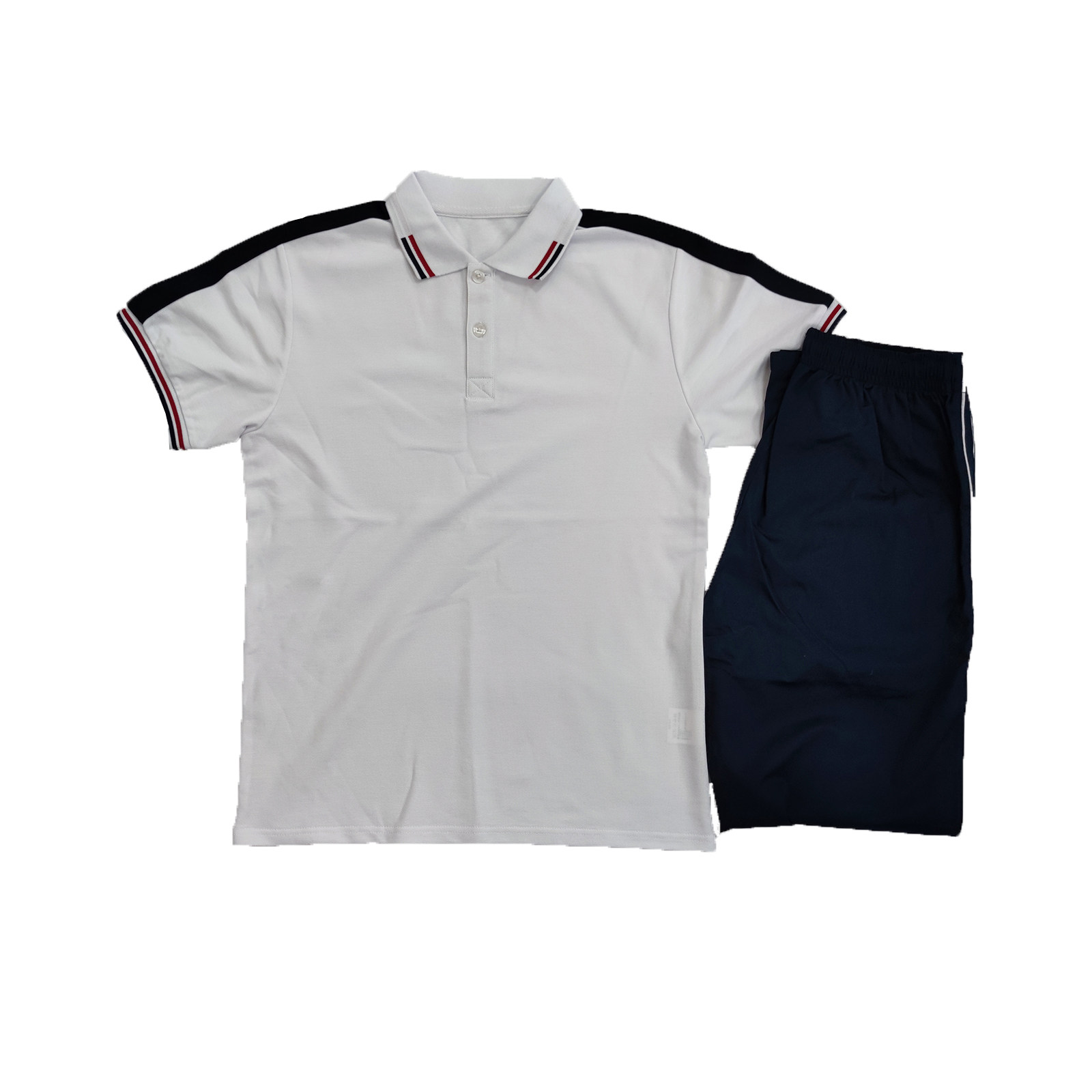 20 new Yuyao City High School men and women with the same summer dress short sleeve suit