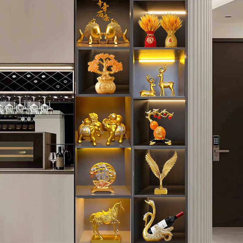 Новоселье, новый домашний ТВ-шкаф, винный шкаф, украшение гостиной, столовой, дома, современный офис, настольные безделушки