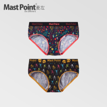 Mai Zuo Chao brand womens underwear breathable skin-friendly breifs trend personality pants womens anatomy neon 2