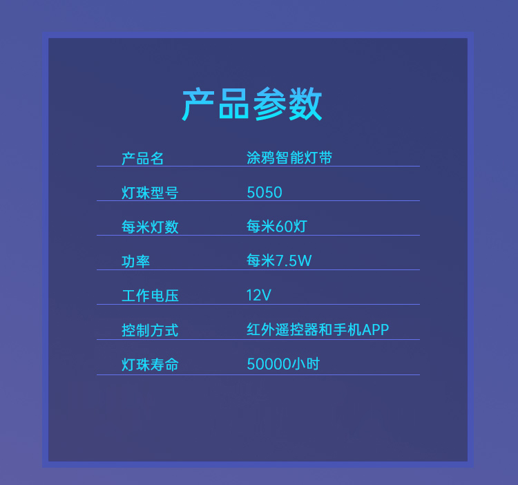 朝仕 涂鸦智能RGB变色灯带 2米 支持遥控/天猫精灵/小爱同学控制 图12