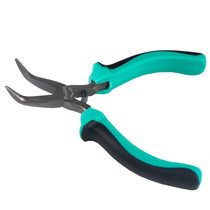 Taiwan Baogong PM-755 two-color mini toothed curved nose pliers 5-inch curved nose pliers elbow hardware tools