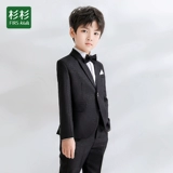 Детский классический костюм для мальчиков, платье девочки цветочницы, куртка