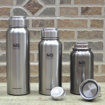 Outdoor portable on-board kettle tea cup large capacity 304 stainless steel full steel insulated cup climbing brigade