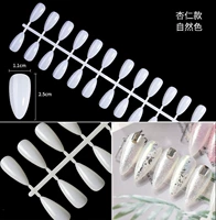 Натуральные миндалевидные ногти. Специальные ногти для создания узоров.