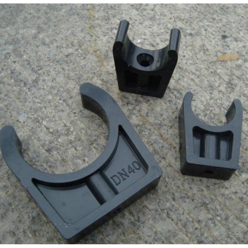 Clamp pipe card U type black UPVC pipe clamp UPVC water pipe water pipe fixed bracket trust PVC plastic pipe clamp clamp pipe