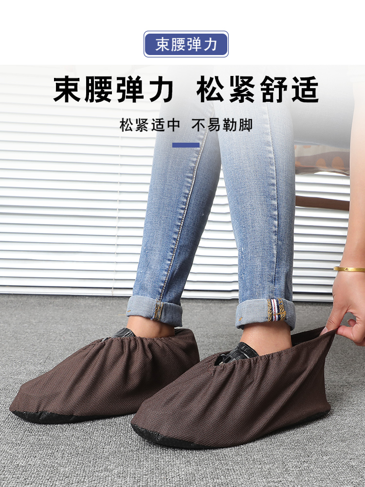 Cloth shoe cover can be used repeatedly with summer home computer room Breathable Glue Point Non-slip Bottom Good Wash Easy Dry Multi-color Optional
