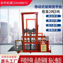 Den Axle Loading Unloading Platform Lift Mobile Lifting Platform Electric hydraulic cargo ladders Cold Cuts Container Dencar Terraces