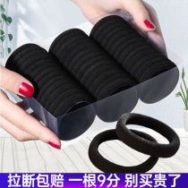 Head rope female black High horsetail female Zahan version of elastic adult elastic to add coarse and seamless hair rope leather fascia ornament