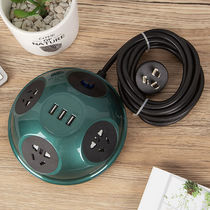 (Socket)Multi-function porous with USB hole converter plug-in socket board plug-in board Home dormitory