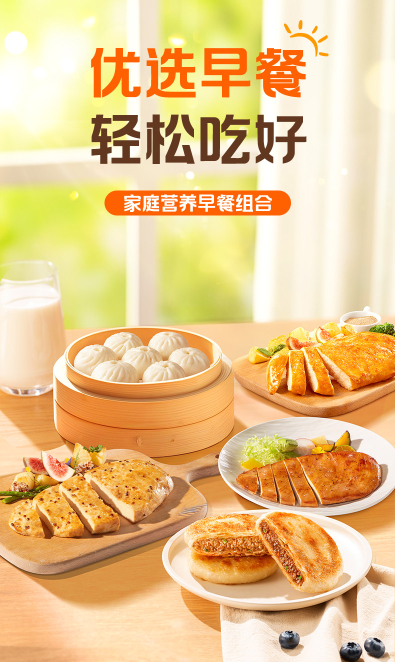 锋味派 小笼包/安格斯牛肉饼/水饺/烤肠/锅贴等早餐半成品 任选6件 多重优惠折后￥91包邮 淘金币可抵扣￥1.42
