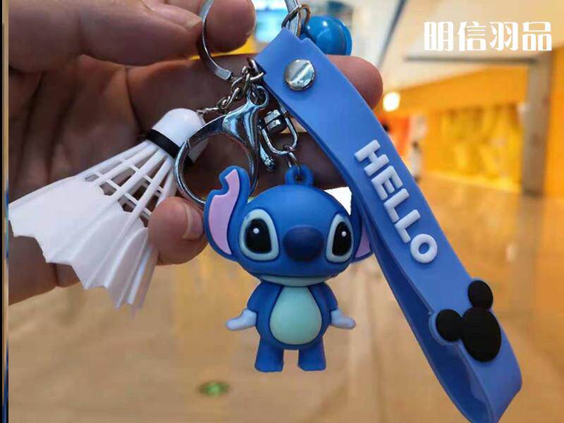 Badminton Pendant Keychain Ring Jewelry Doll Ball Bag School Bag Ornament Jewelry Club School Gift Prize