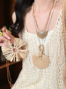 Original Design~ Bohemian Style Sunflower Straw Necklace for Women, Retro Niche Design Sweater Chain Accessory